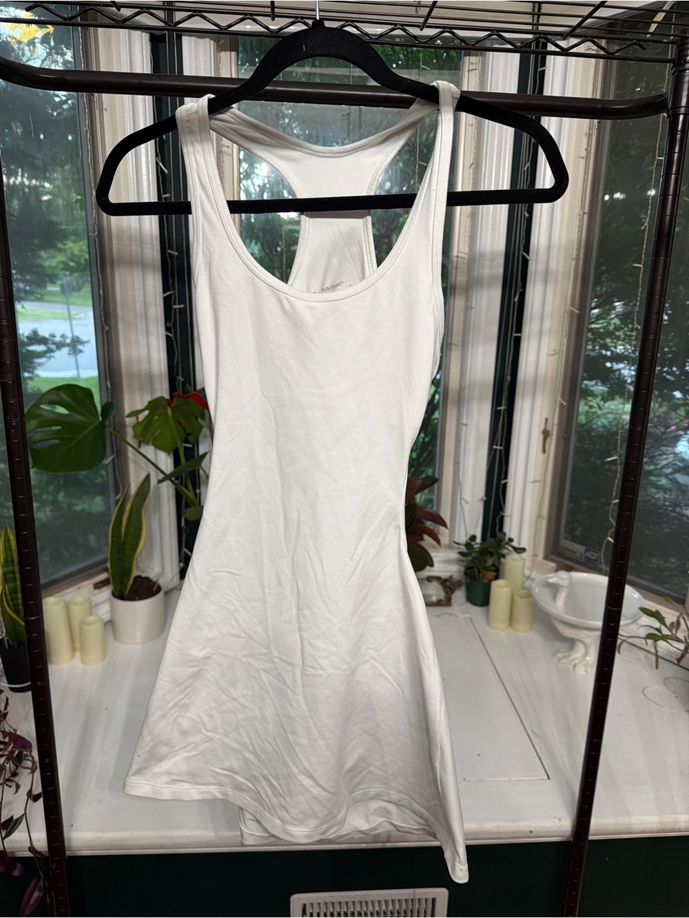 TNA White Racerback Tank Dress